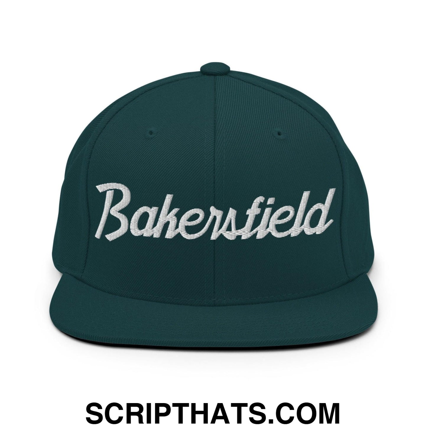 Bakersfield Script Snapback Hat Spruce