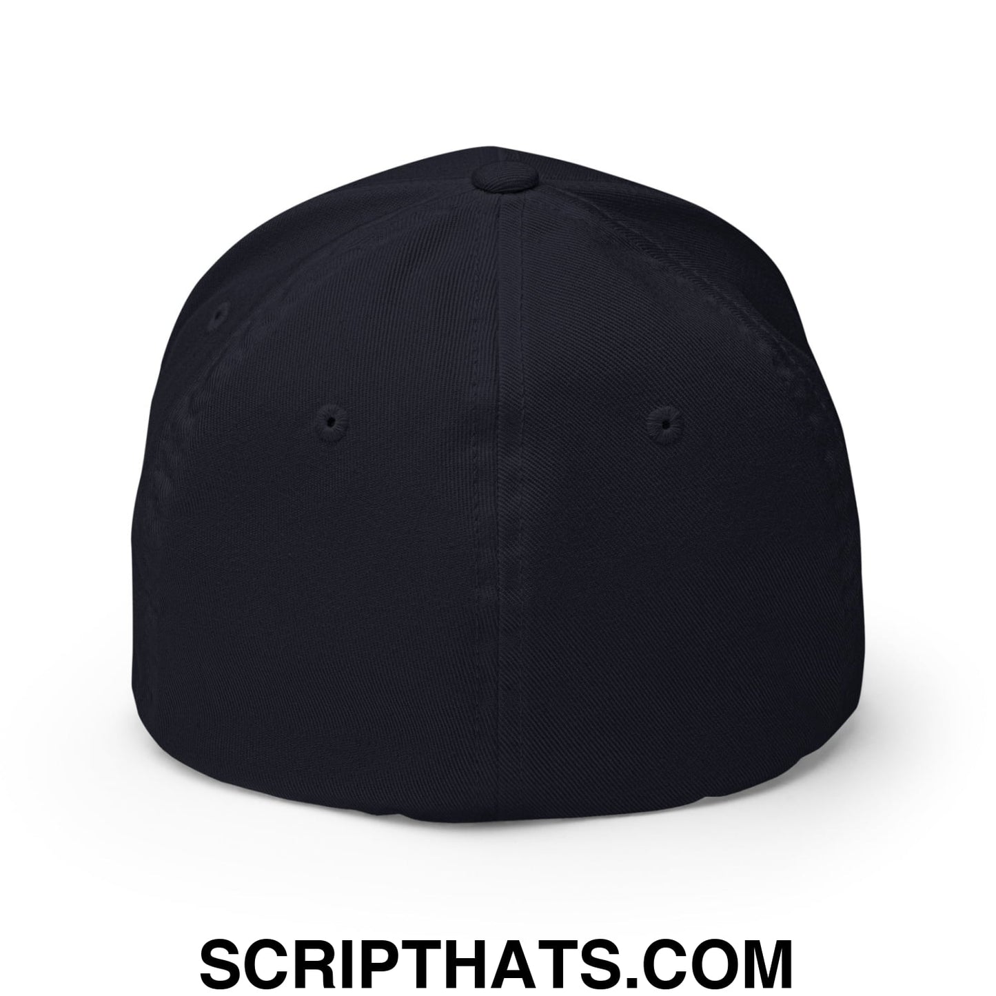 Bananas Baseball Classic Sports Script Embroidered Structured Stretch Fit Hat Dark Navy