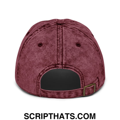 Baseball Mom Embroidered Unstructured Denim Dad Hat Maroon
