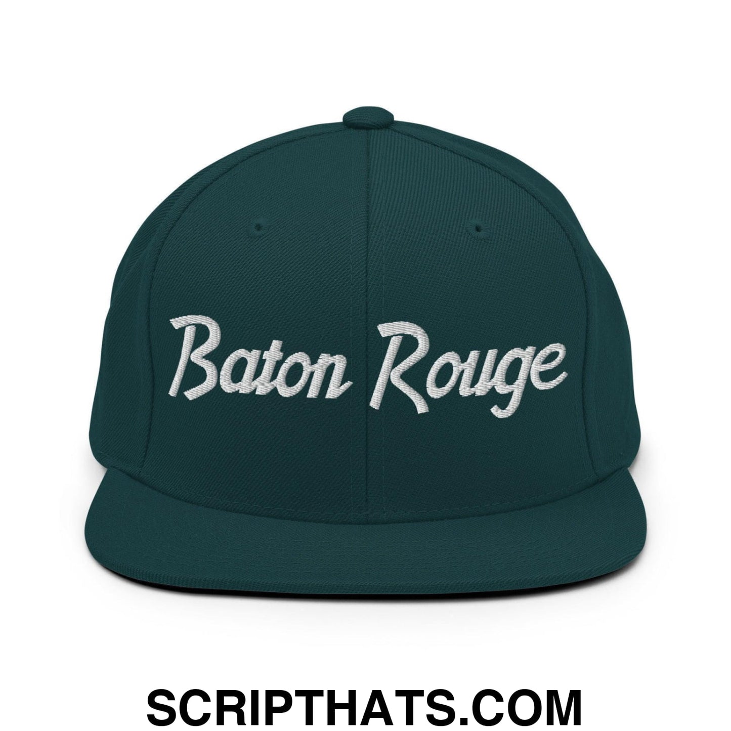 Baton Rouge Script Snapback Hat Spruce