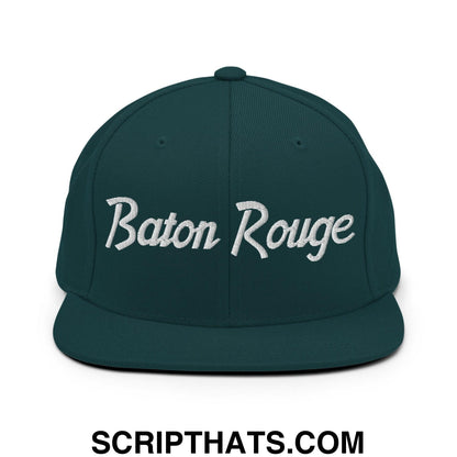 Baton Rouge Script Snapback Hat Spruce