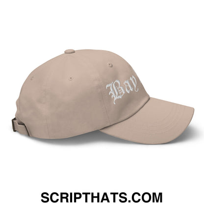 Bay Area Old English Embroidered Unstructured Dad Hat Stone