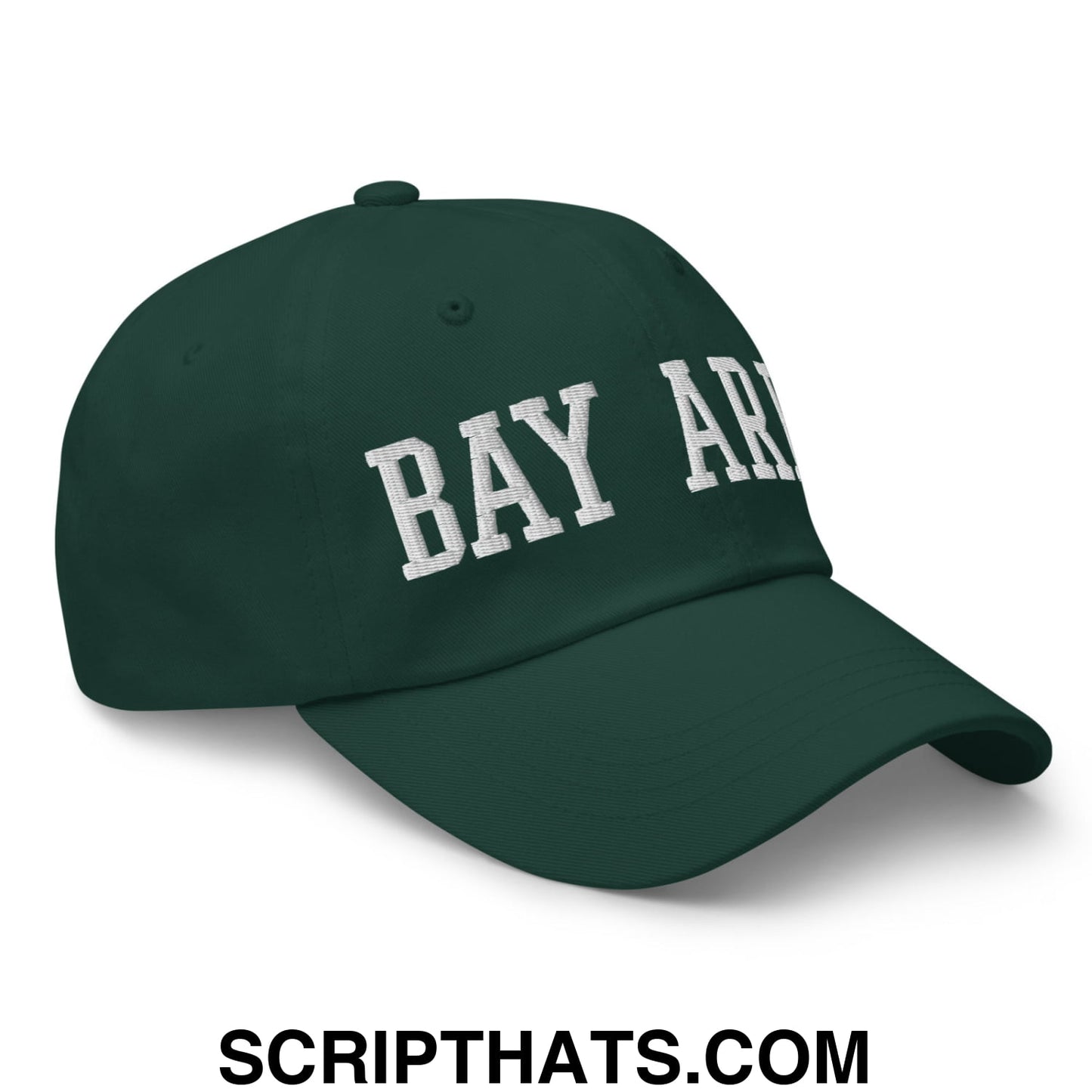 Bay Area Varsity College Block Embroidered Unstructured Dad Hat Spruce