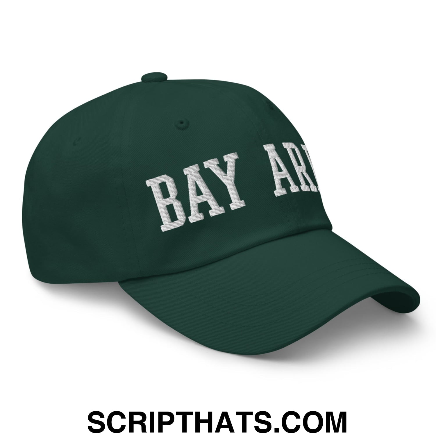 Bay Area Varsity College Block Embroidered Unstructured Dad Hat Spruce