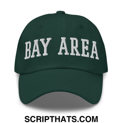 Bay Area Varsity College Block Embroidered Unstructured Dad Hat Spruce