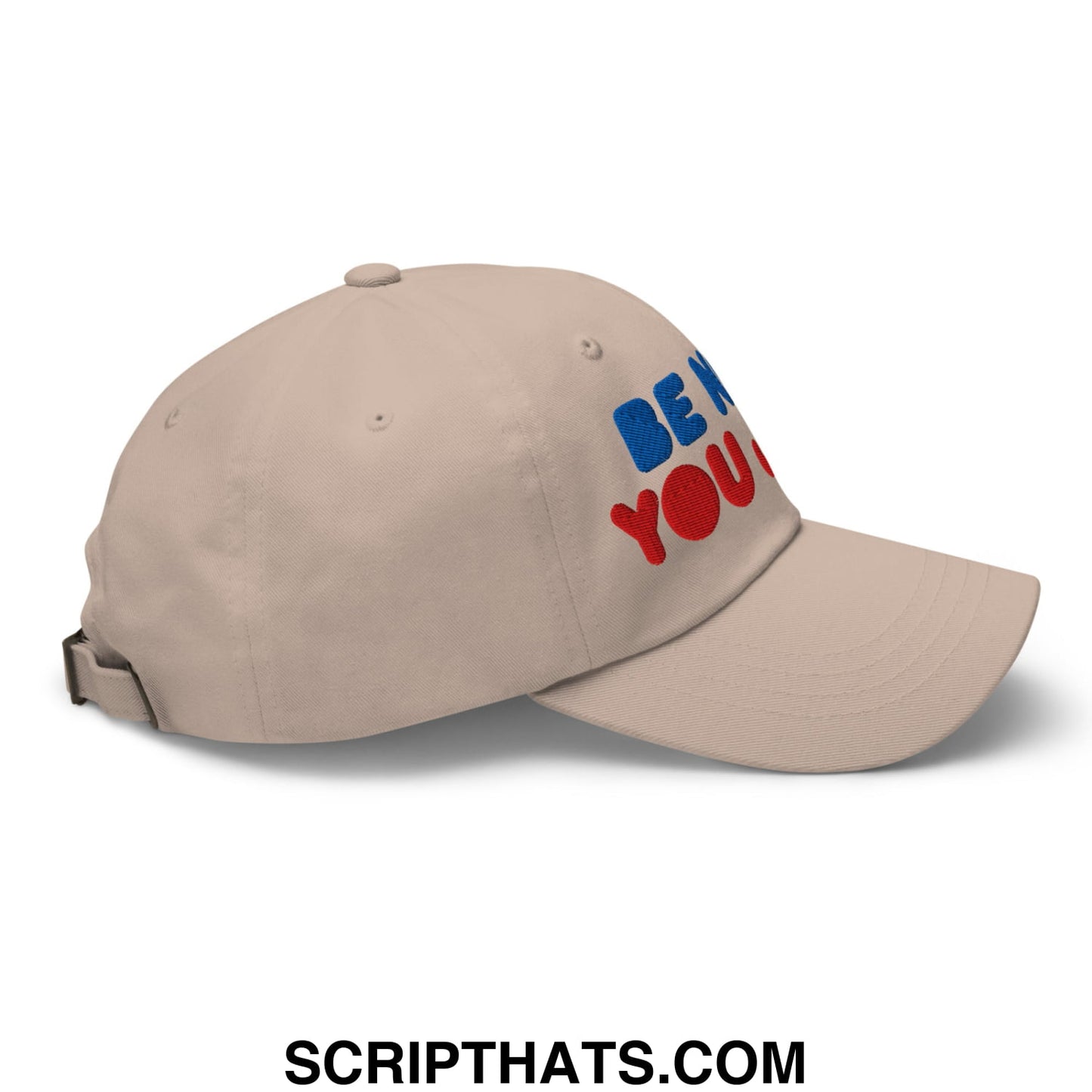 Be Nice You Jerk Embroidered Unstructured Dad Hat Stone