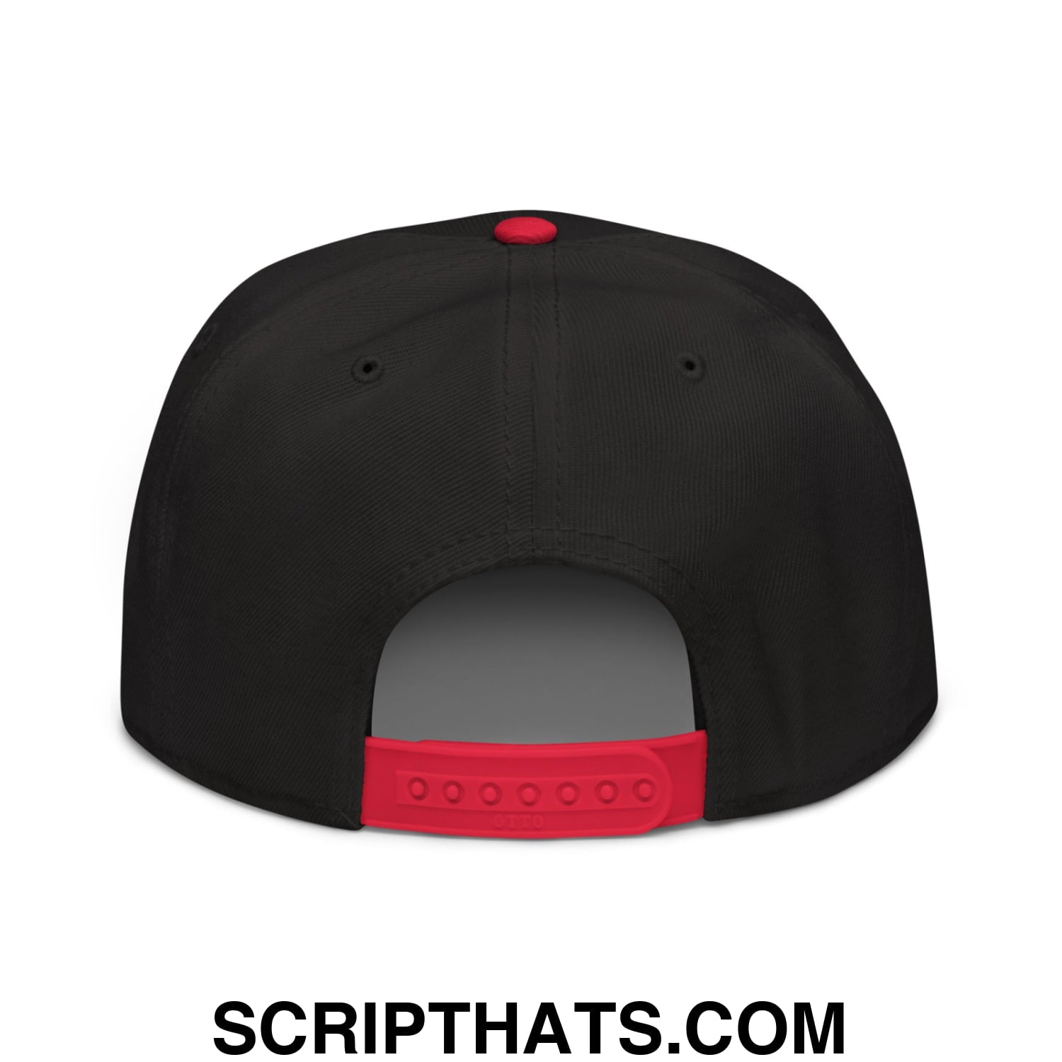 Been There Won That Embroidered Flat Brim Bill Snapback Hat Red Black Black