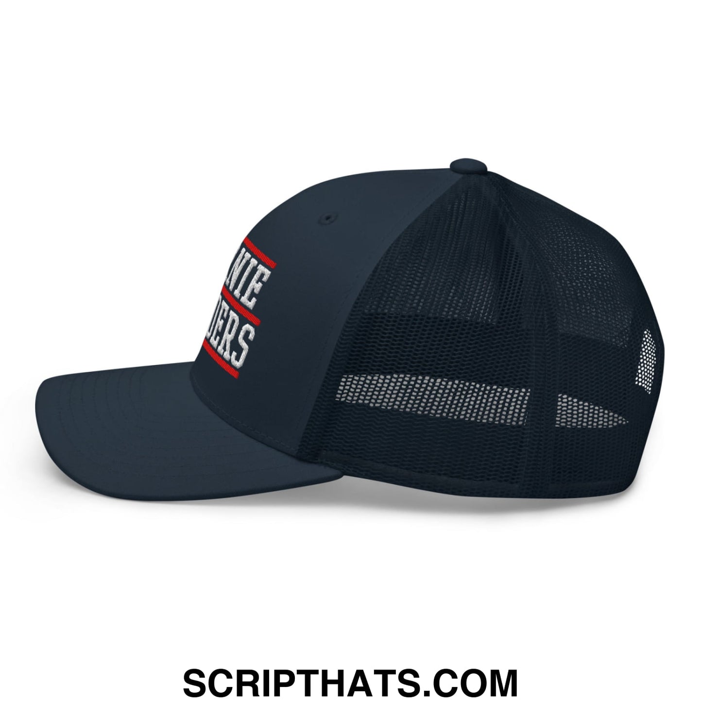 Bernie Sanders Embroidered Mesh Trucker Hat Navy