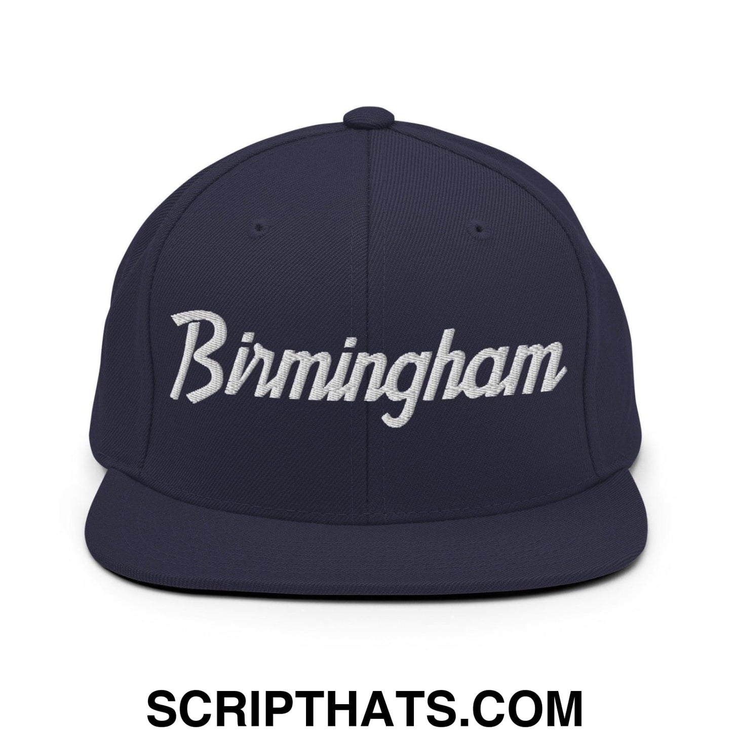 Birmingham Script Snapback Hat Navy