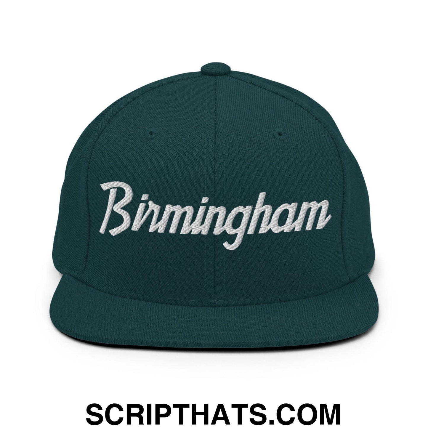 Birmingham Script Snapback Hat Spruce
