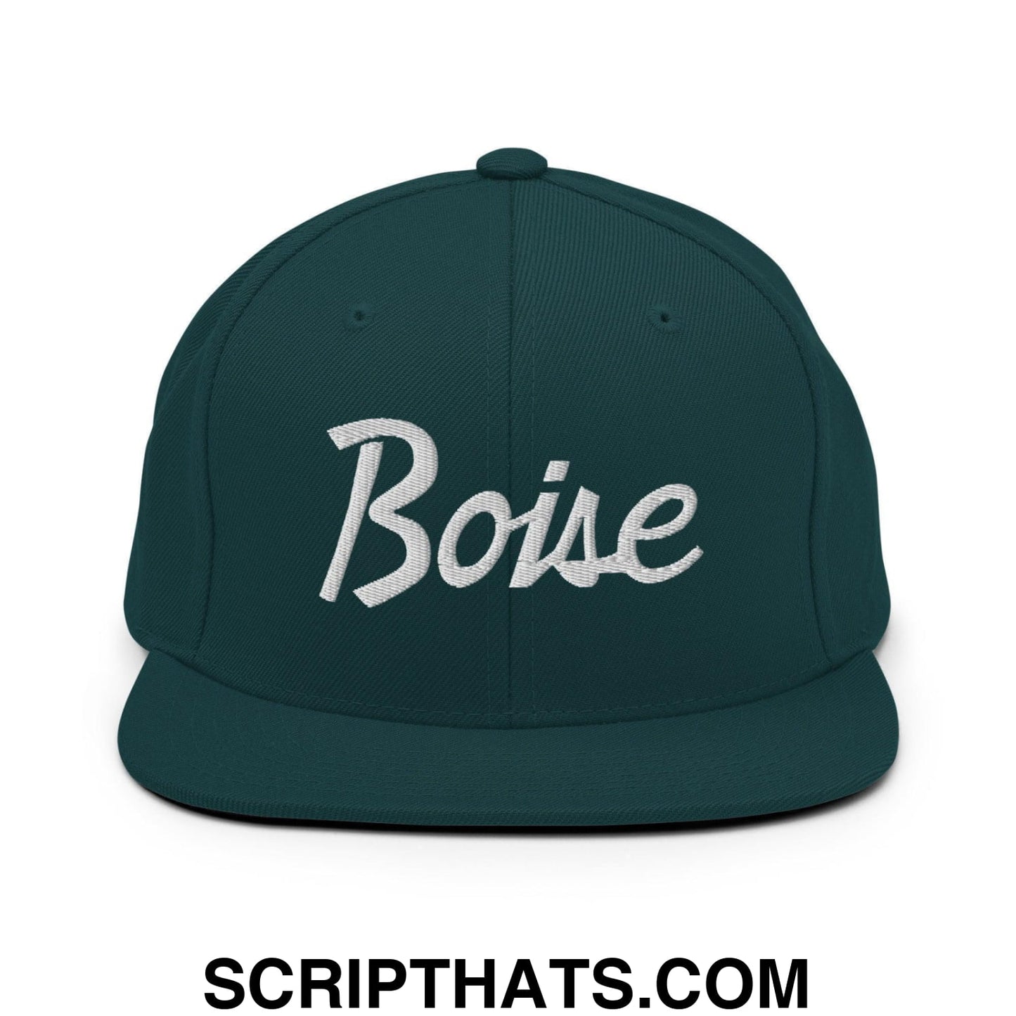 Boise Script Snapback Hat Spruce