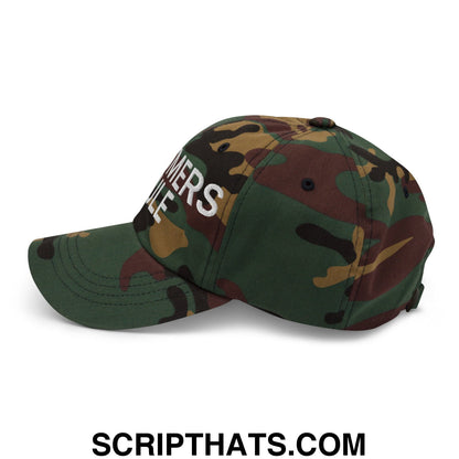 Boomers Rule Embroidered Unstructured Dad Hat Green Camo