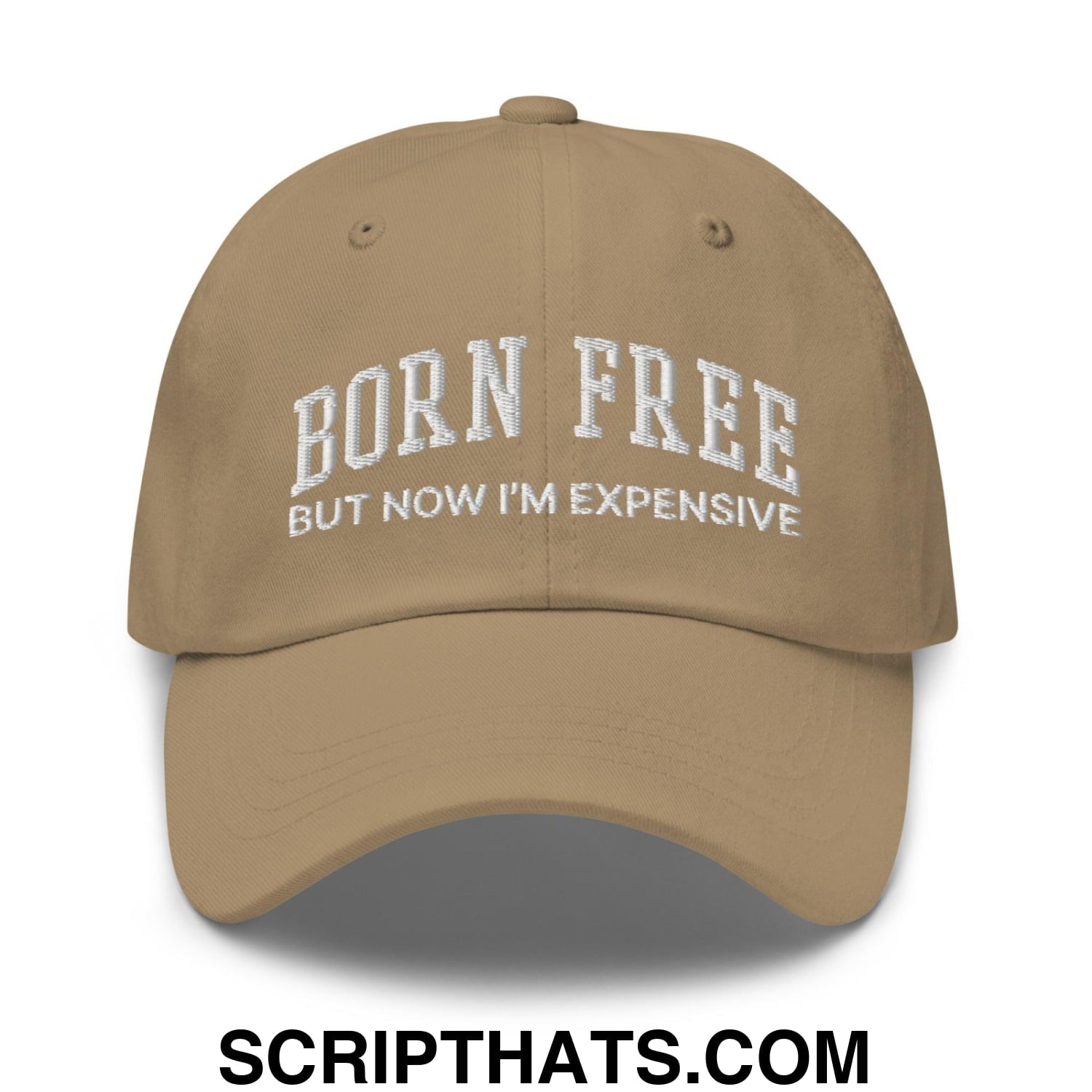 Born Free But Now I'm Expensive Dad Hat Khaki