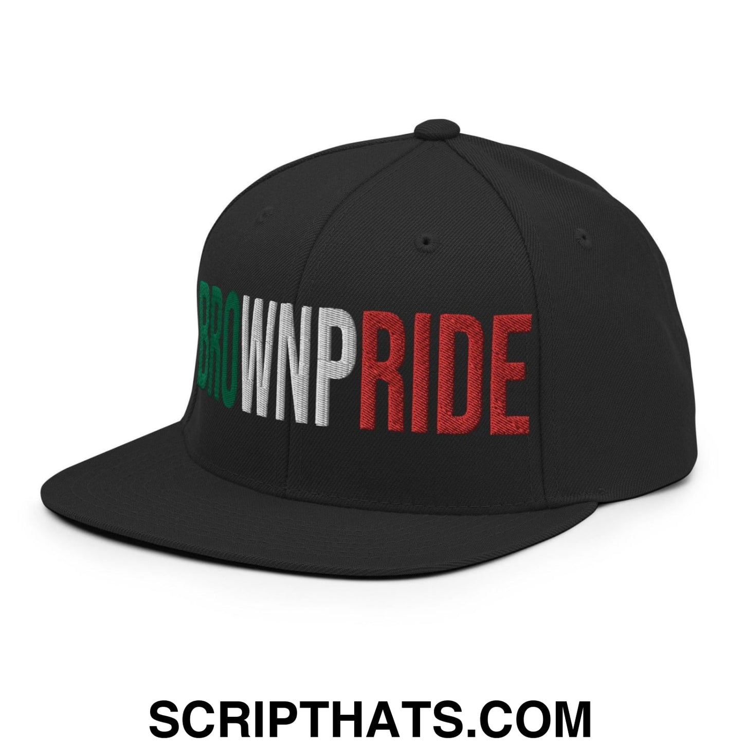 Brown Pride Livin' In The Barrio Snapback Hat Black