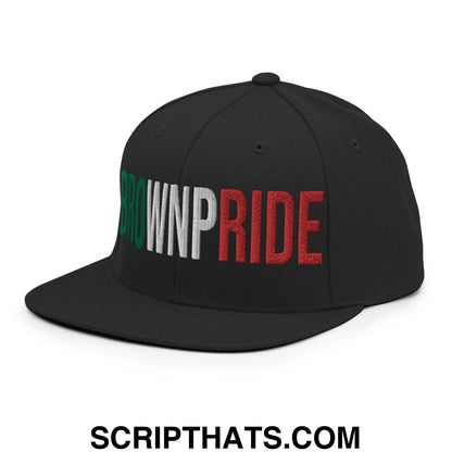 Brown Pride Livin' In The Barrio Snapback Hat Black