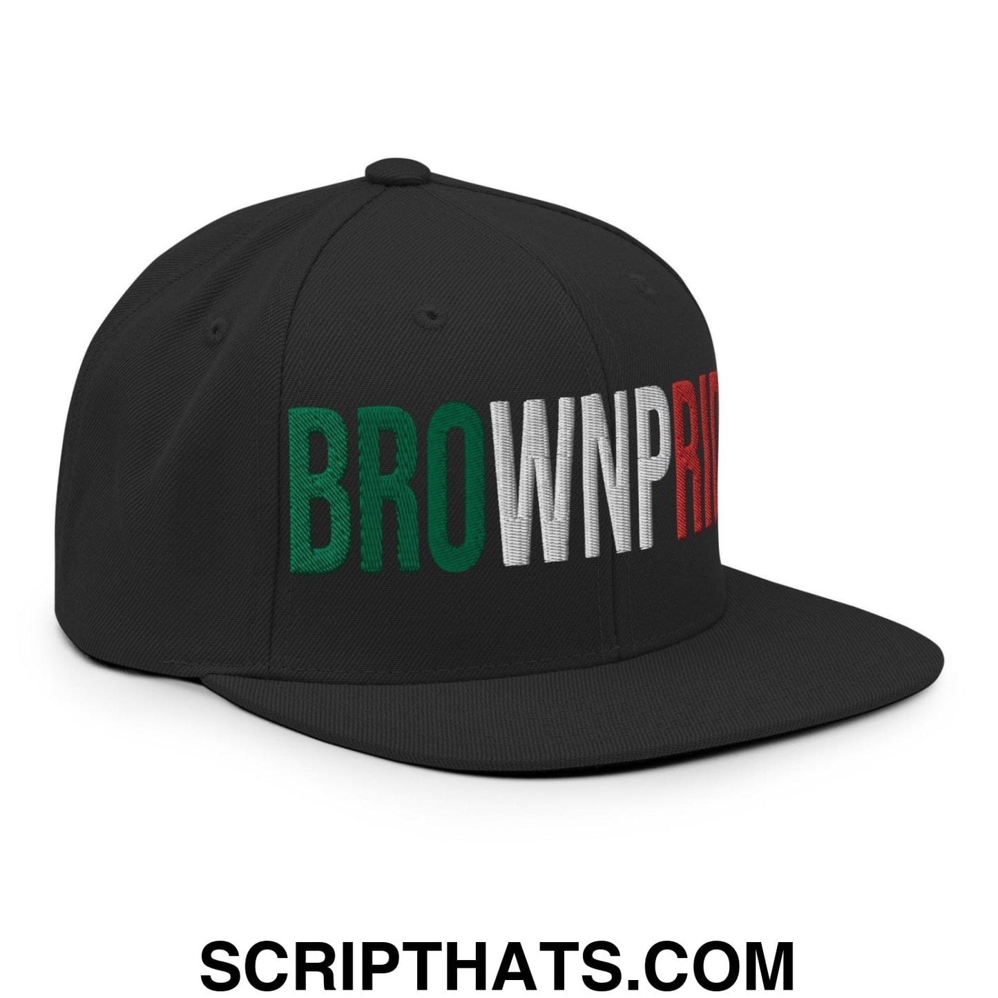 Brown Pride Livin' In The Barrio Snapback Hat Black