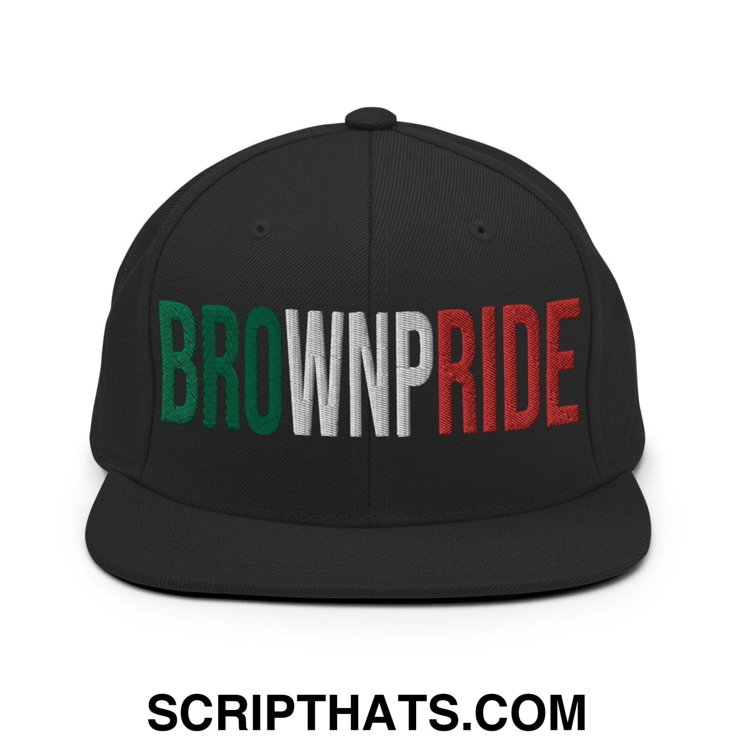 Brown Pride Livin' In The Barrio Snapback Hat Black