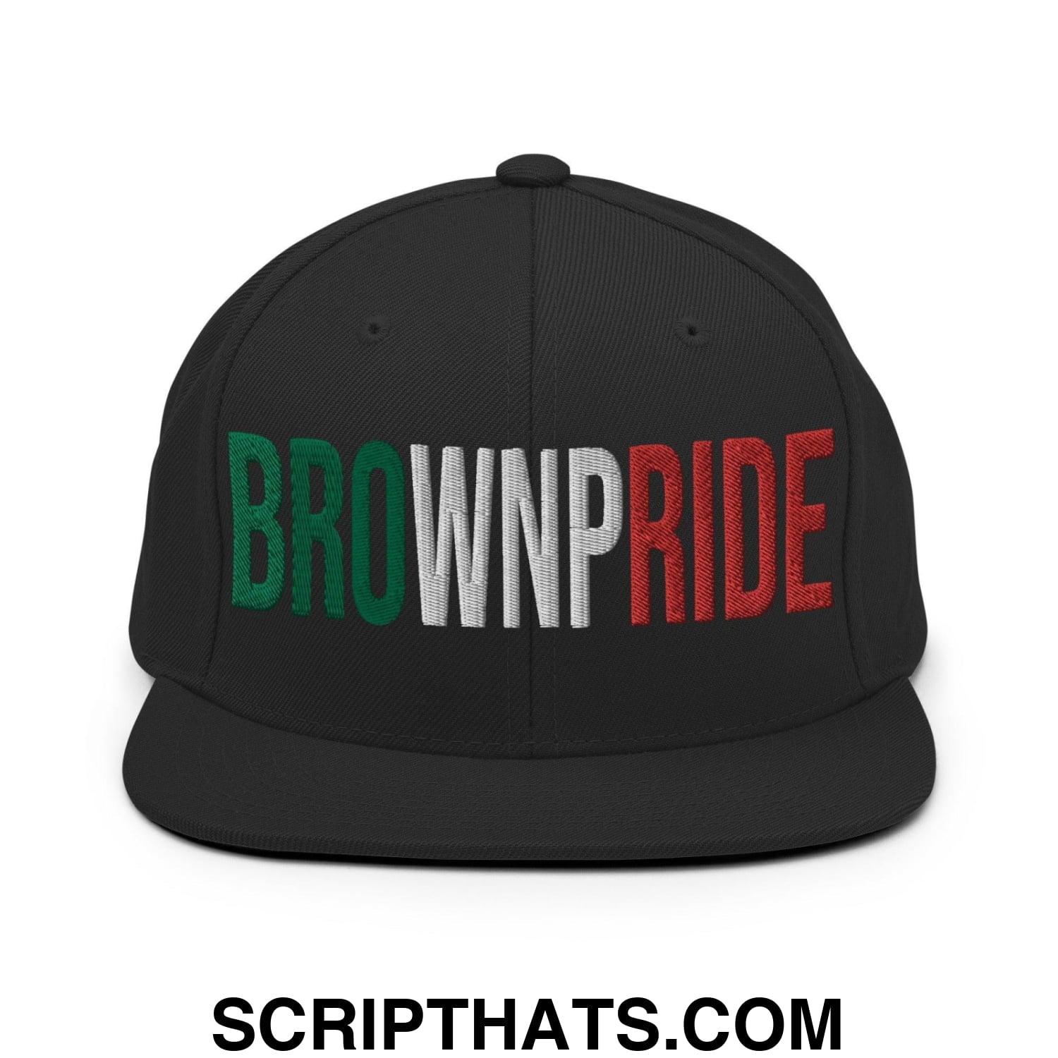 Brown Pride Livin' In The Barrio Snapback Hat Black