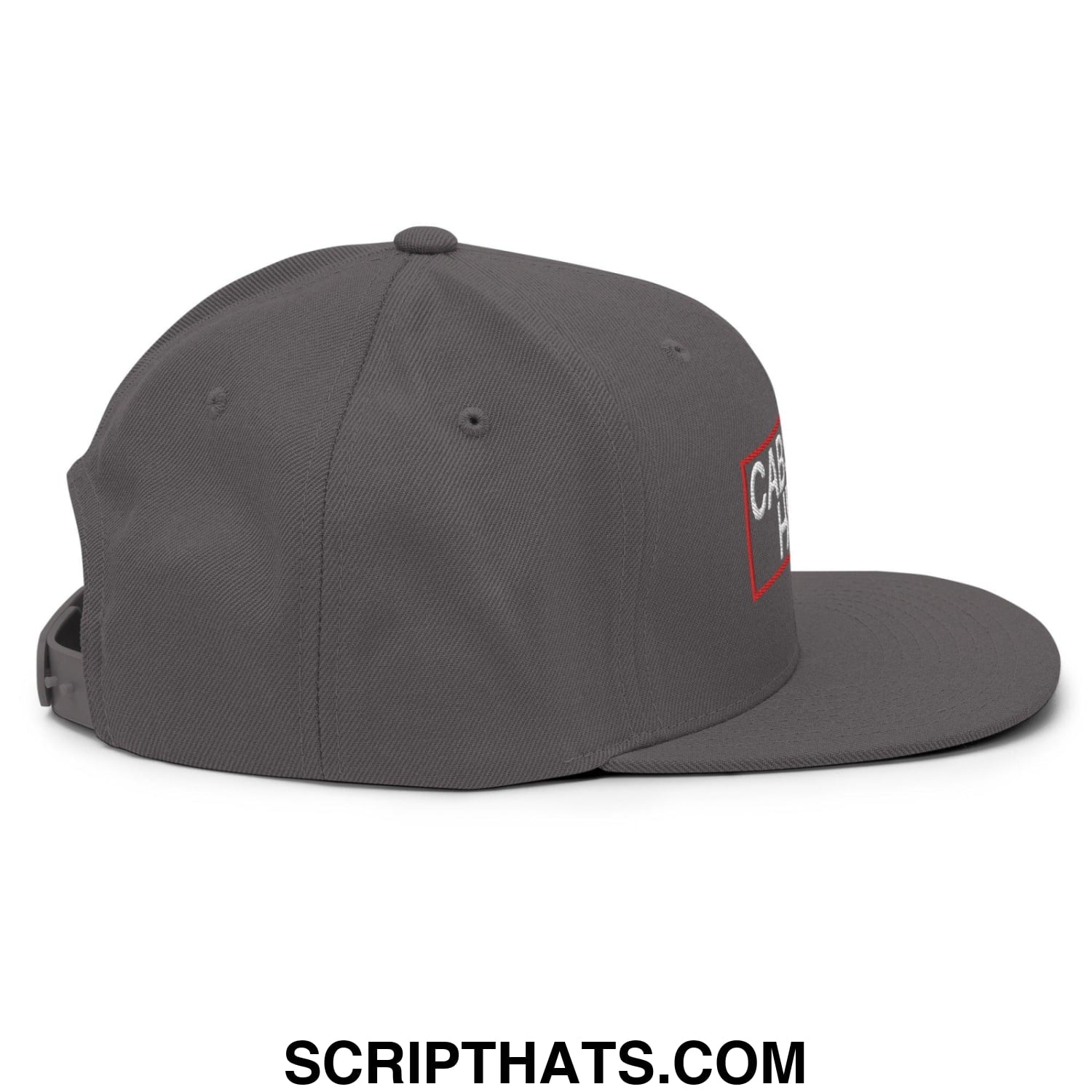 Cabs Are Here Bill Brim Snapback Hat Dark Grey
