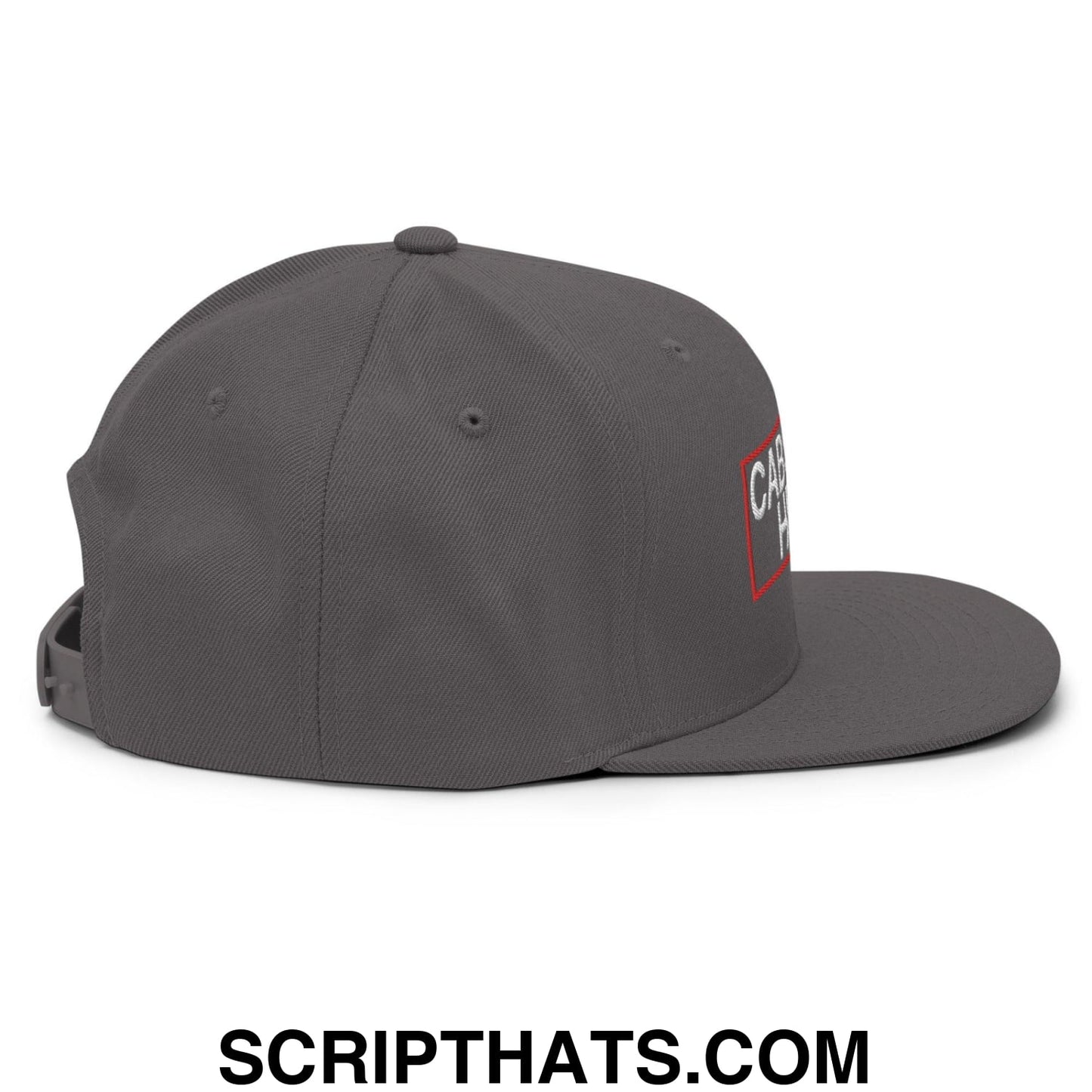 Cabs Are Here Bill Brim Snapback Hat Dark Grey
