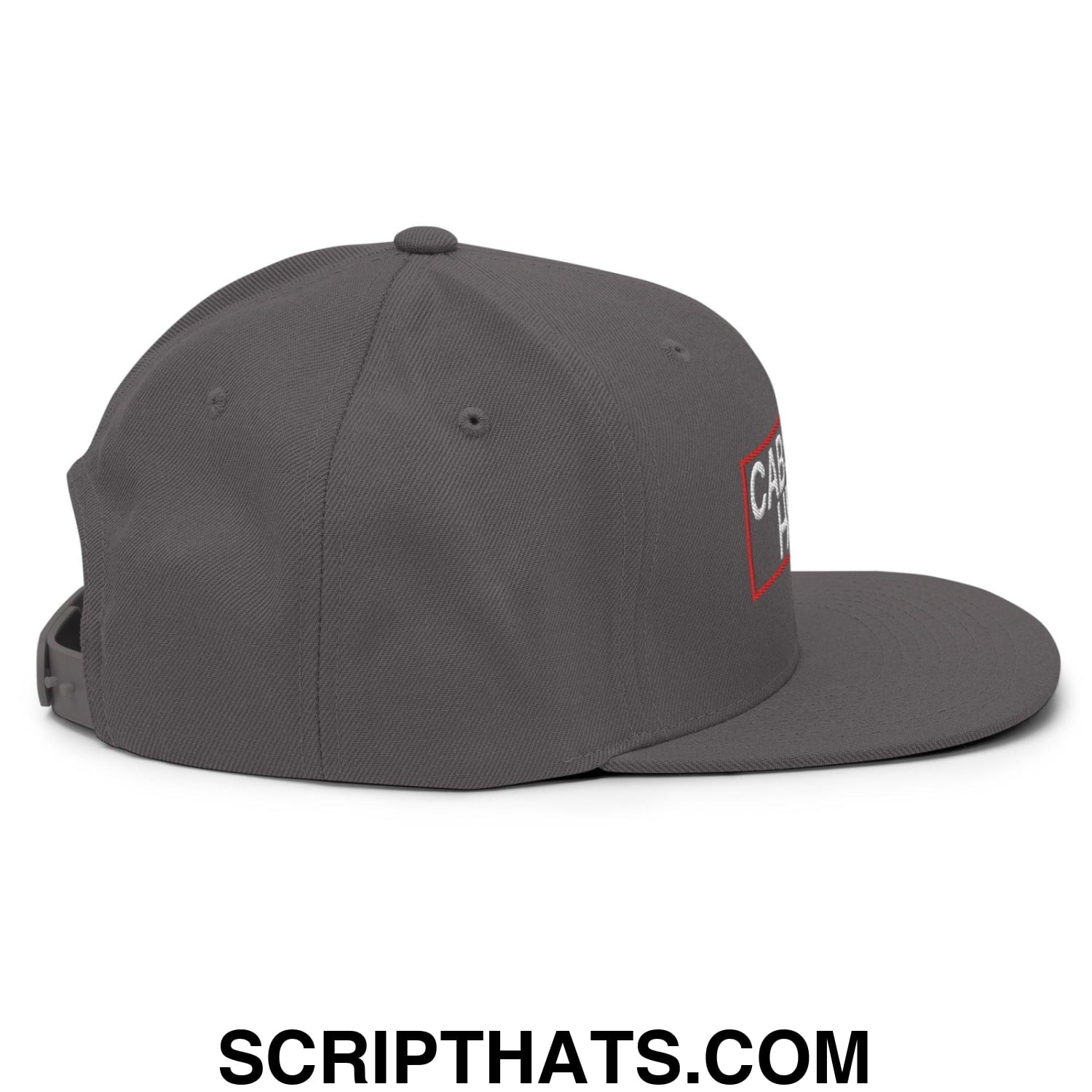 Cabs Are Here Bill Brim Snapback Hat Dark Grey