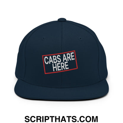 Cabs Are Here Bill Brim Snapback Hat Dark Navy