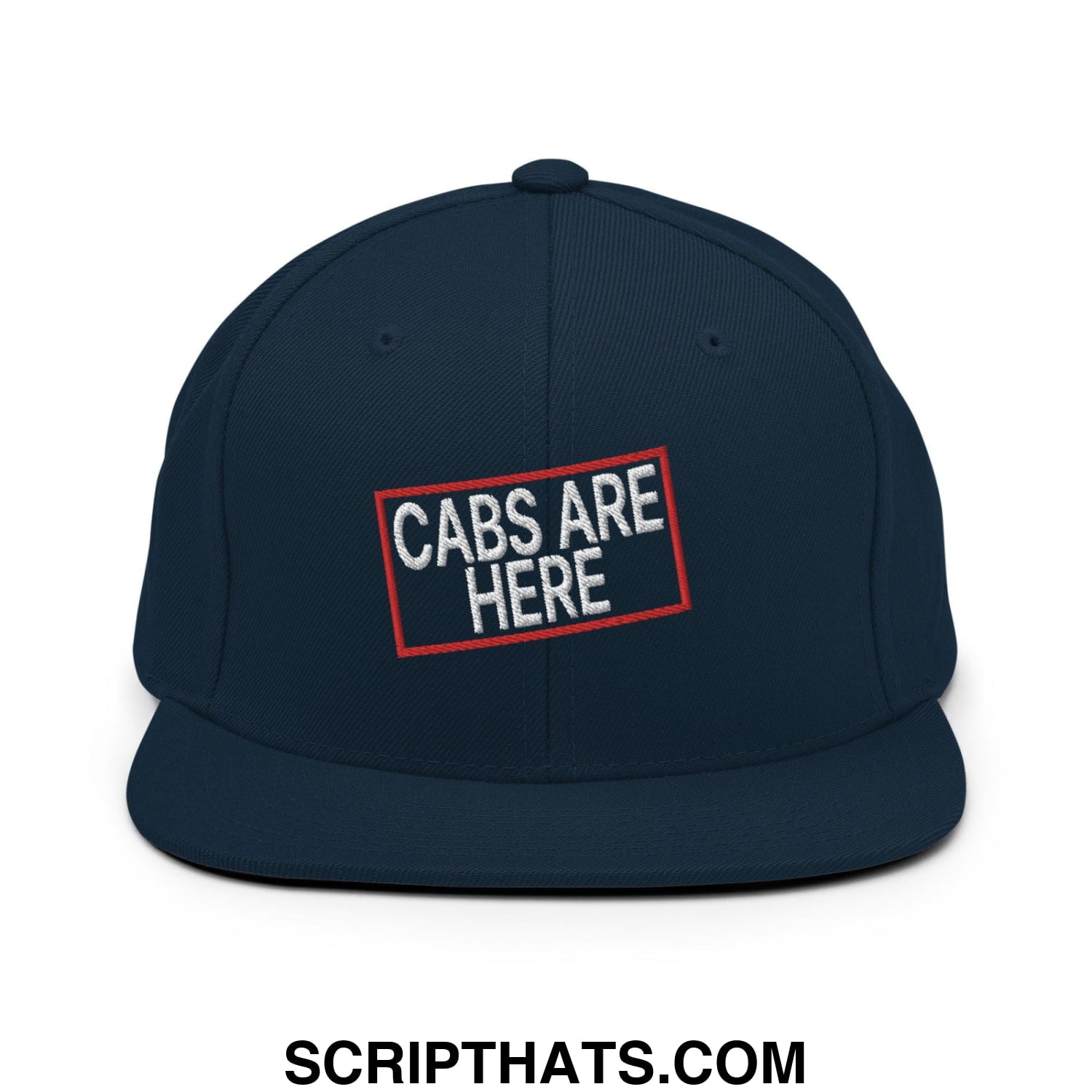 Cabs Are Here Bill Brim Snapback Hat Dark Navy