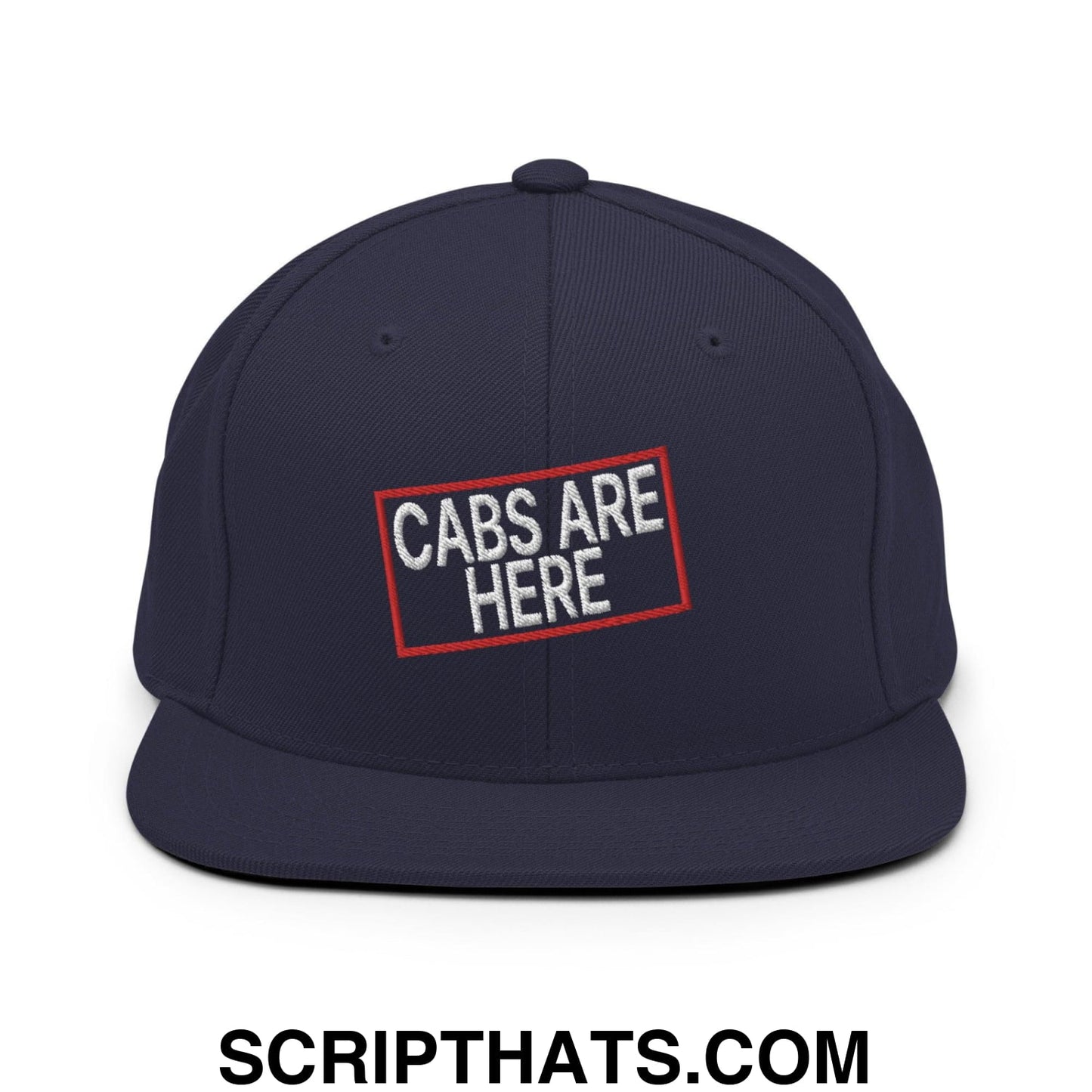 Cabs Are Here Bill Brim Snapback Hat Navy