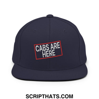 Cabs Are Here Bill Brim Snapback Hat Navy