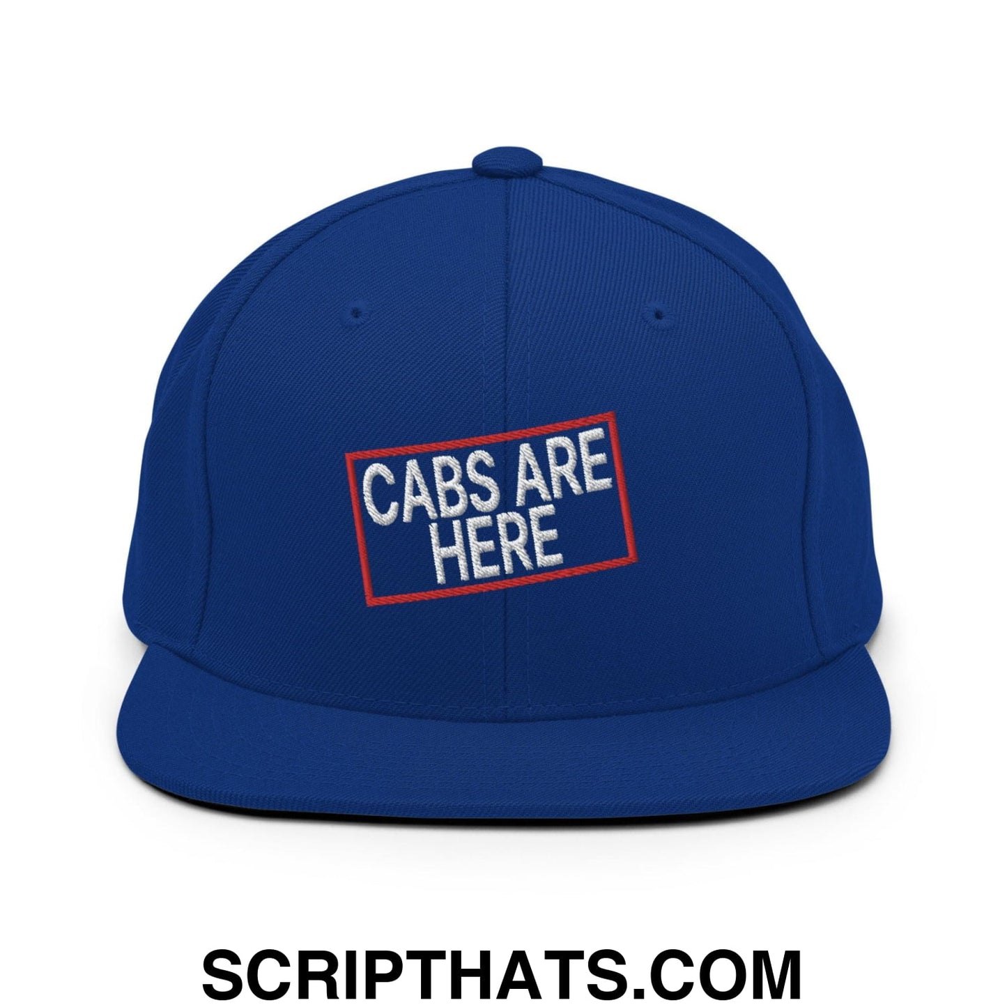 Cabs Are Here Bill Brim Snapback Hat Royal Blue