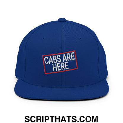 Cabs Are Here Bill Brim Snapback Hat Royal Blue
