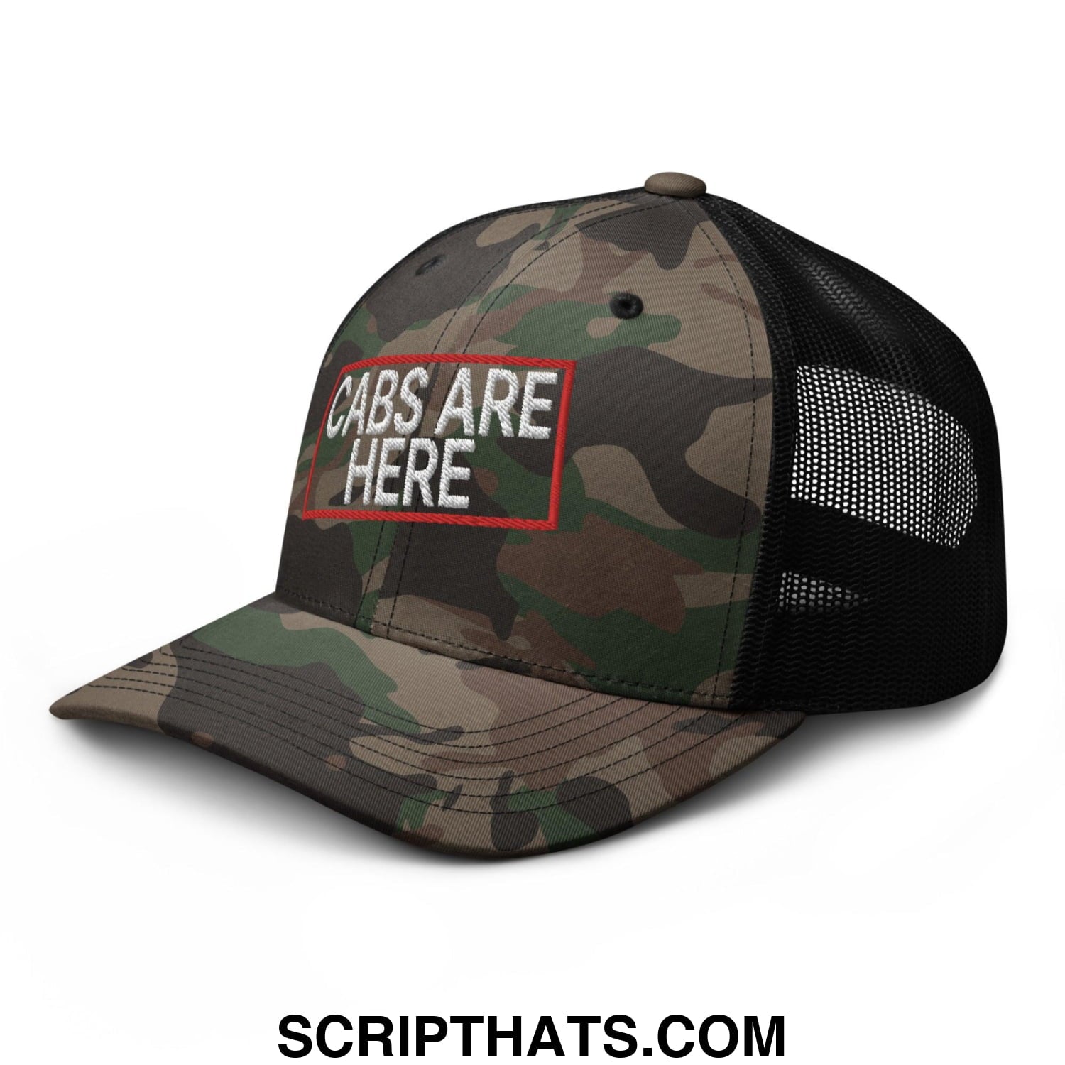 Cabs Are Here Camo Trucker Hat Camo Black
