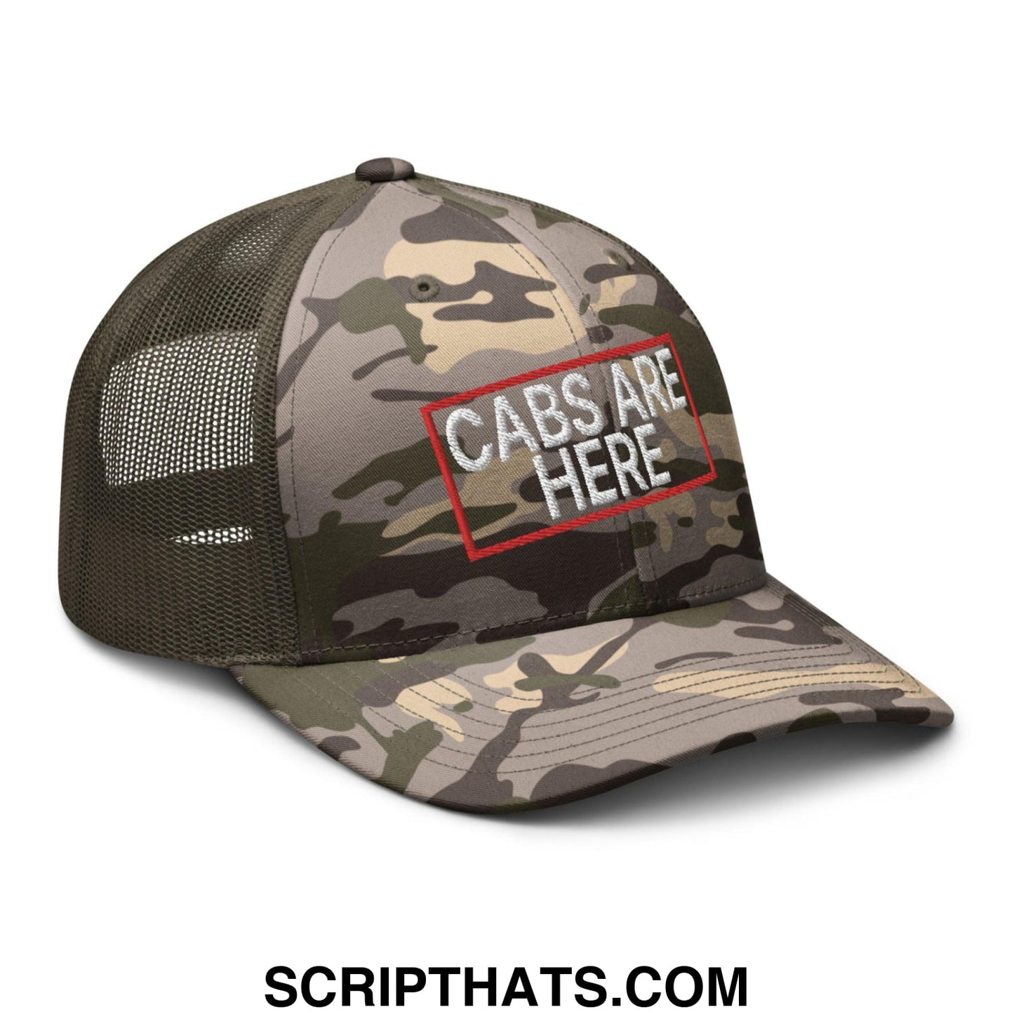 Cabs Are Here Camo Trucker Hat Camo Olive