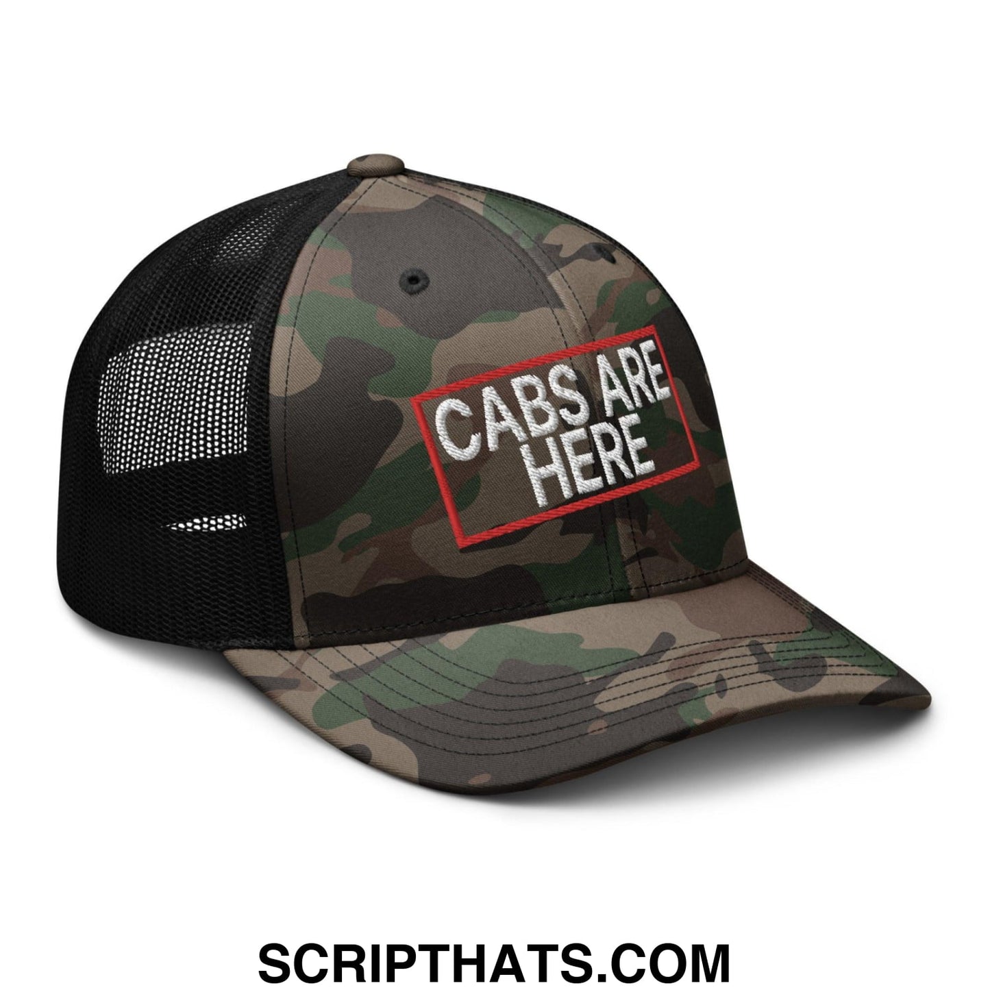 Cabs Are Here Camo Trucker Hat Camo Black