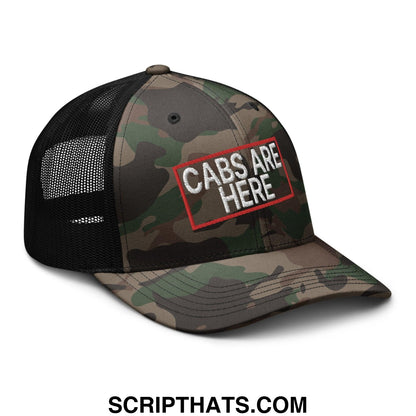Cabs Are Here Camo Trucker Hat Camo Black