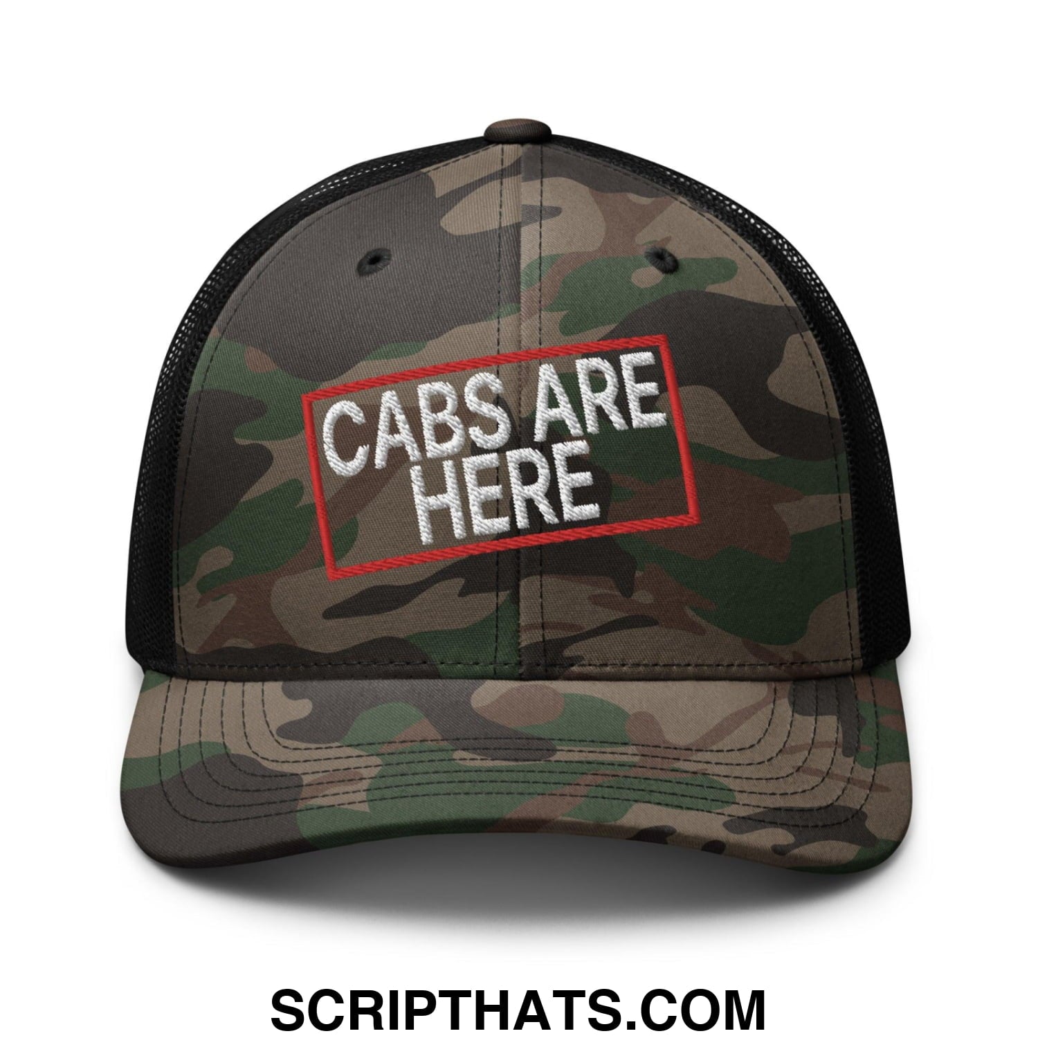 Cabs Are Here Camo Trucker Hat Camo Black