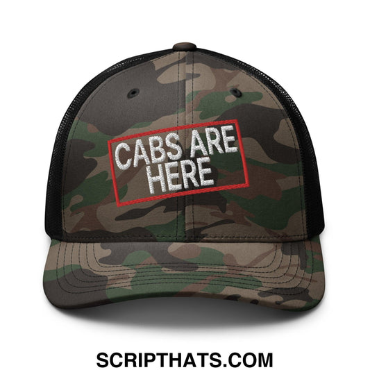 Cabs Are Here Camo Trucker Hat Camo Black