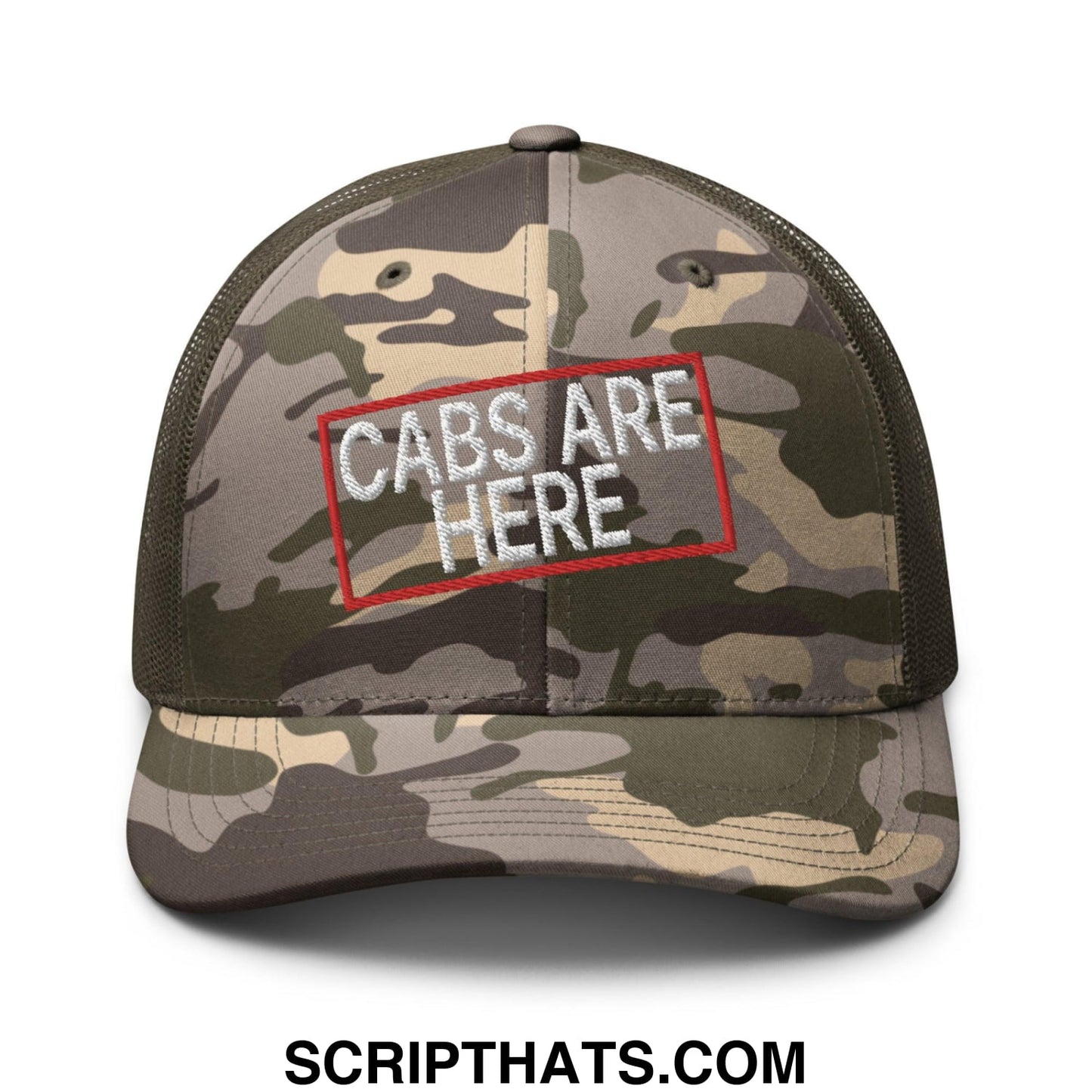 Cabs Are Here Camo Trucker Hat Camo Olive