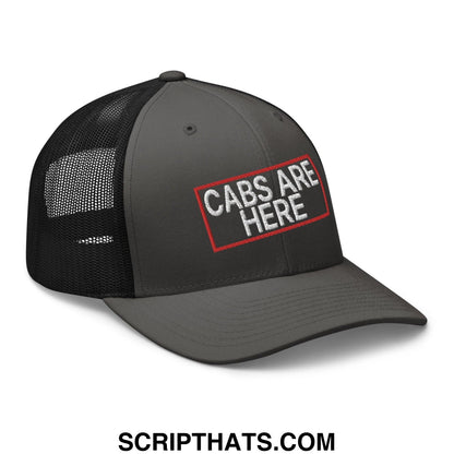 Cabs Are Here Retro Trucker Hat Charcoal Black