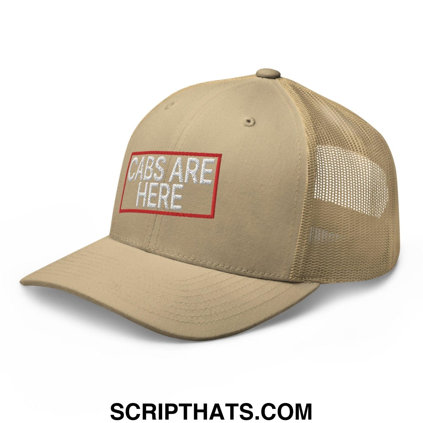 Cabs Are Here Retro Trucker Hat Khaki