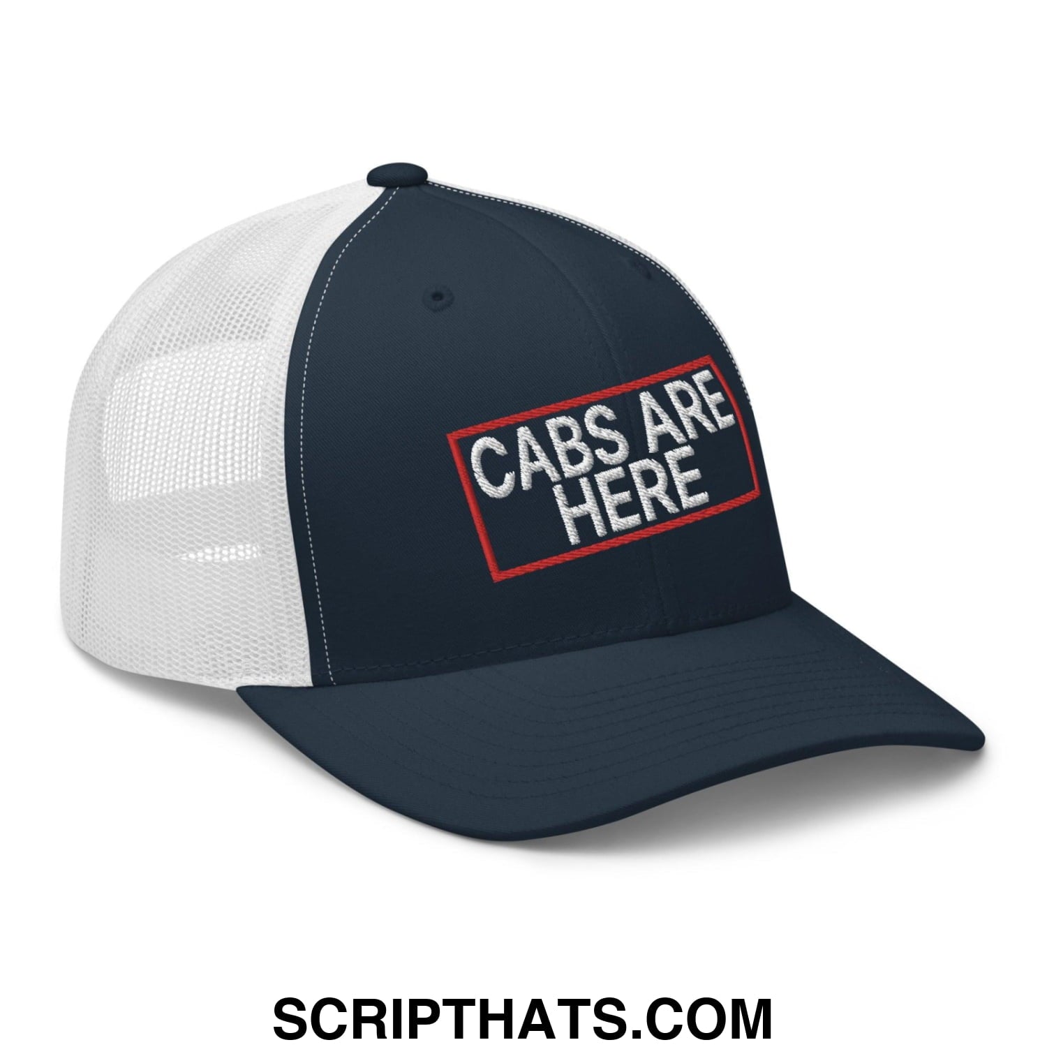 Cabs Are Here Retro Trucker Hat Navy White