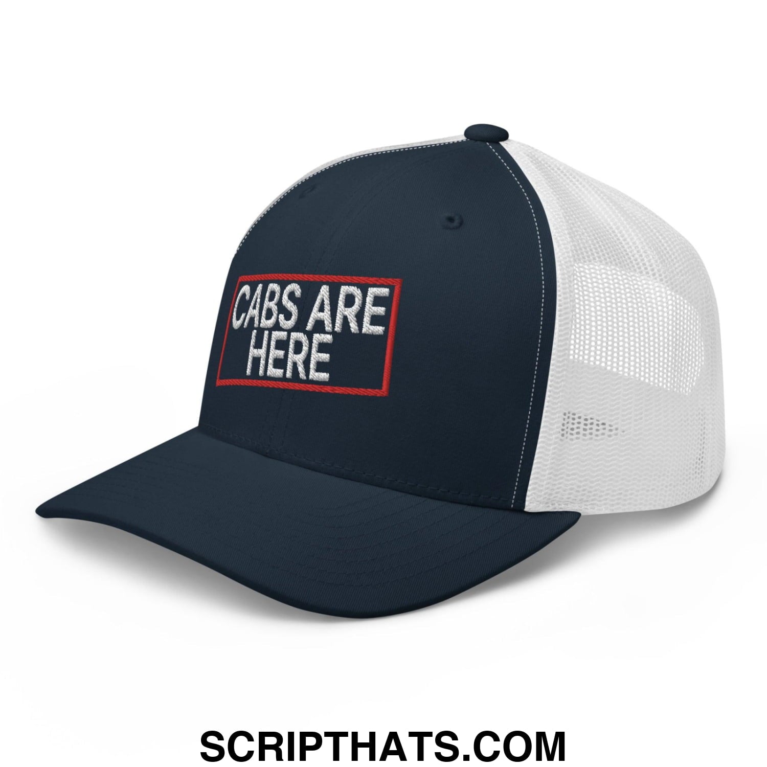 Cabs Are Here Retro Trucker Hat Navy White
