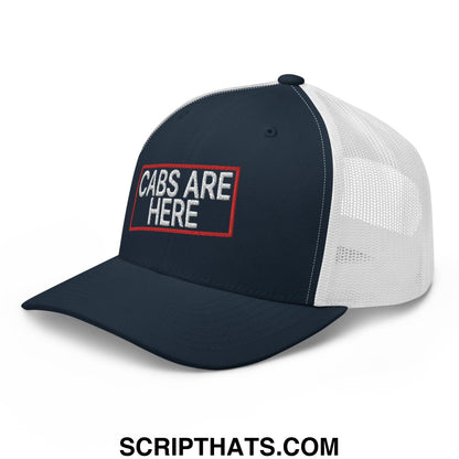 Cabs Are Here Retro Trucker Hat Navy White