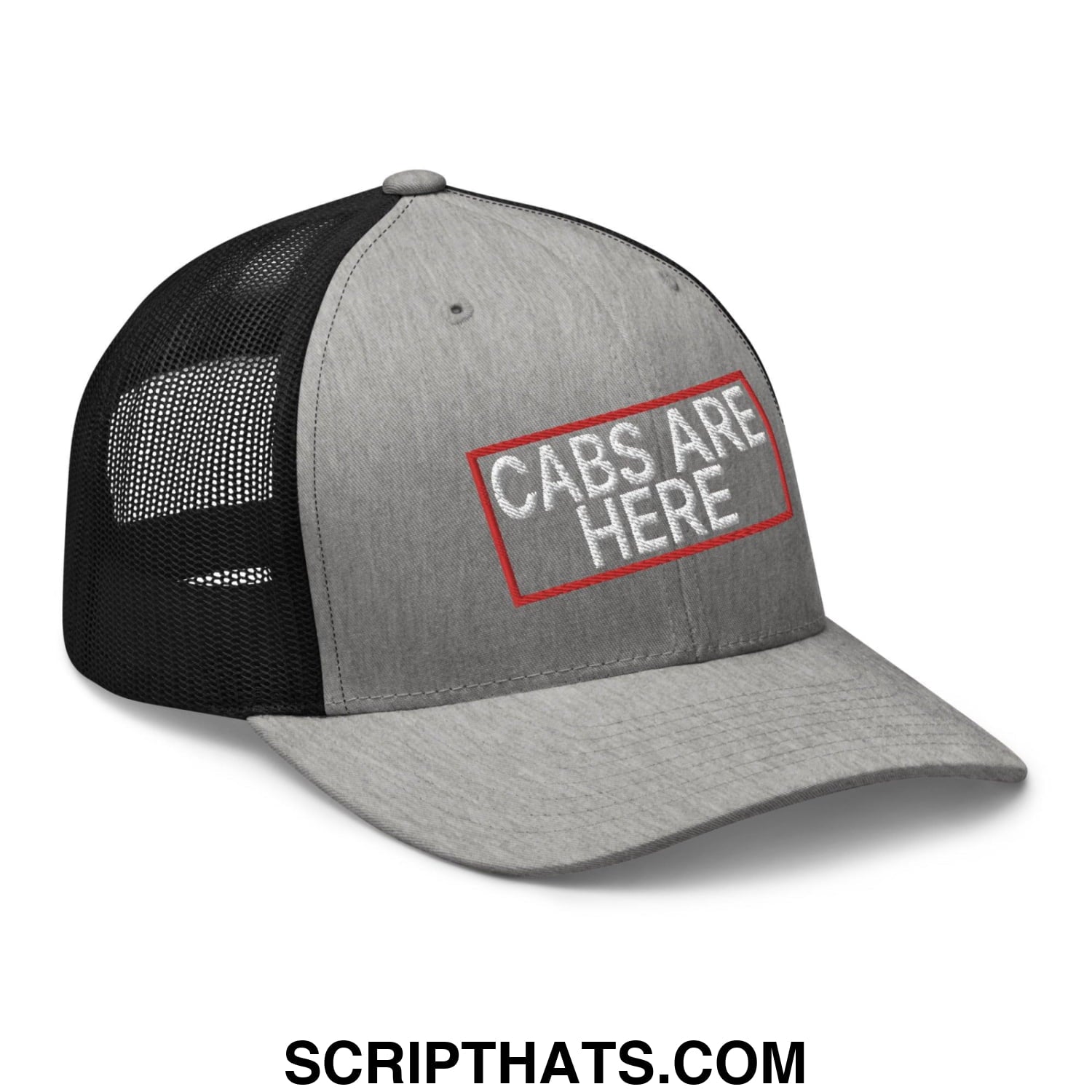 Cabs Are Here Retro Trucker Hat Heather Black