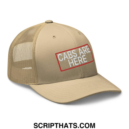 Cabs Are Here Retro Trucker Hat Khaki