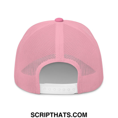 Cabs Are Here Retro Trucker Hat Pink