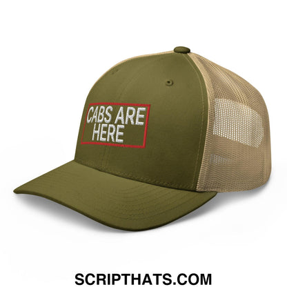 Cabs Are Here Retro Trucker Hat Moss Khaki