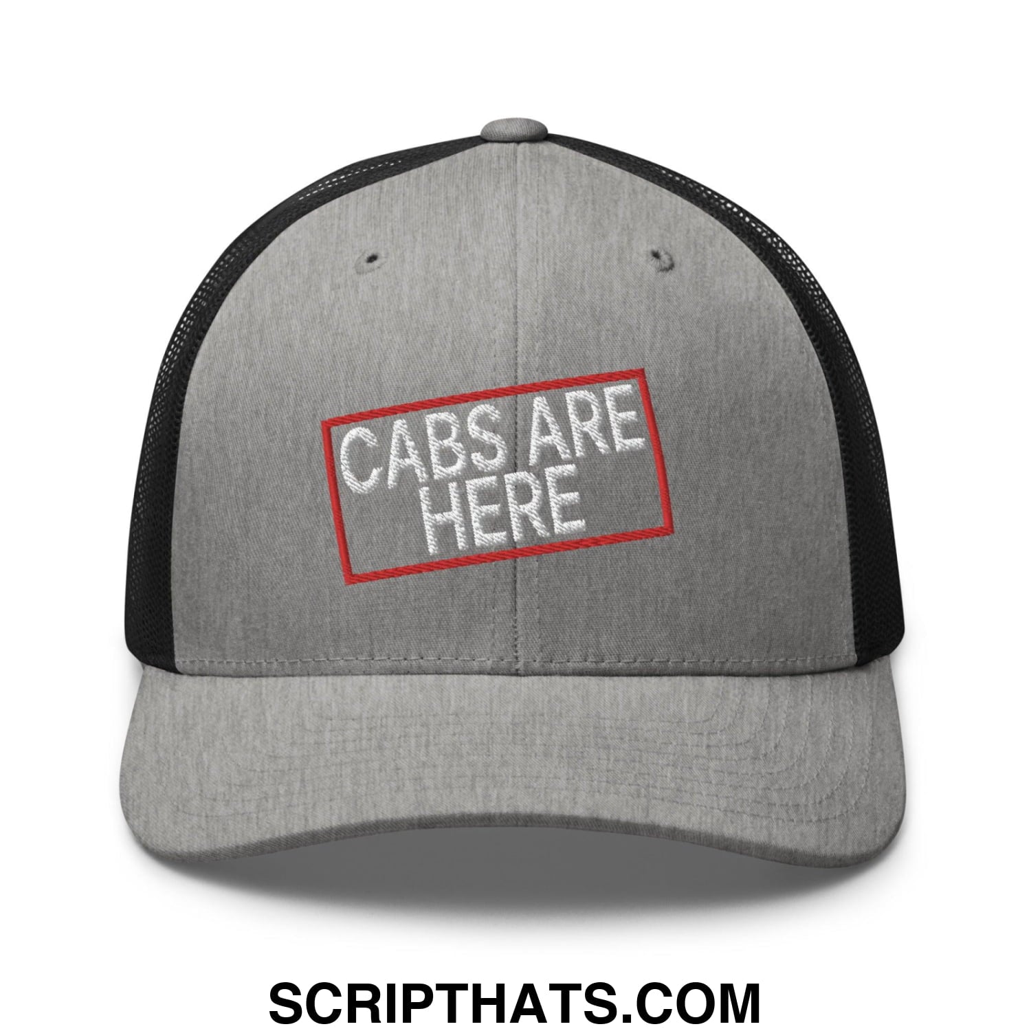 Cabs Are Here Retro Trucker Hat Heather Black