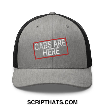 Cabs Are Here Retro Trucker Hat Heather Black