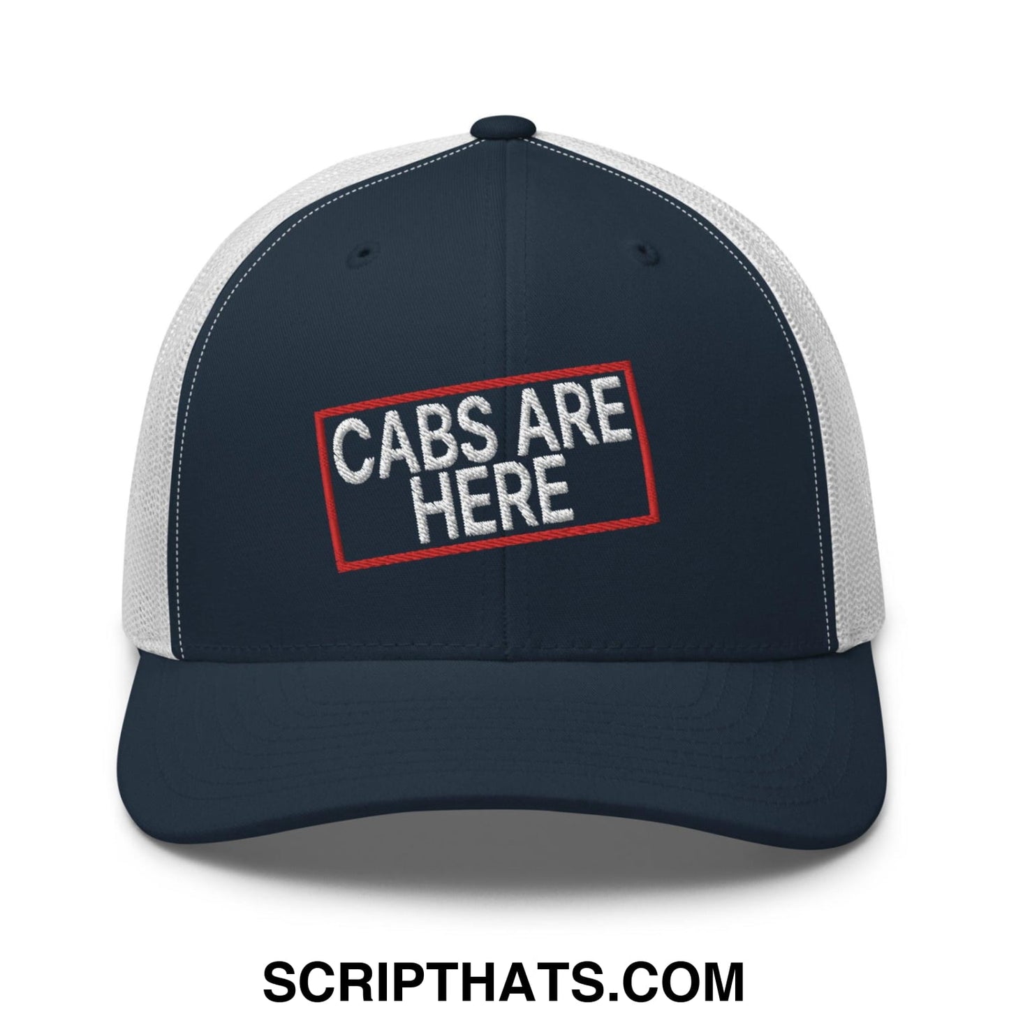 Cabs Are Here Retro Trucker Hat Navy White